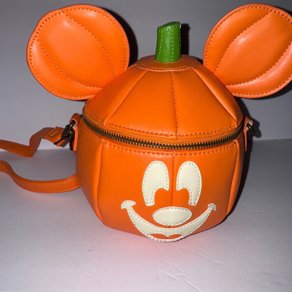 Orange Pumpkin Mickey Mouse Bag